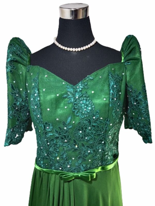 Ladies Mestiza Long Dress Calendula Emerald