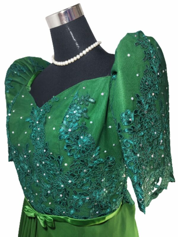 Ladies Mestiza Long Dress Calendula Emerald